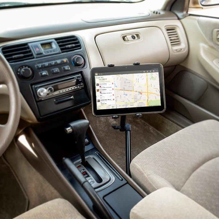 HeavyDuty Car or Truck Seat Rail Tablet Mount with 22" Arm for iPad Air, Samsung Galaxy