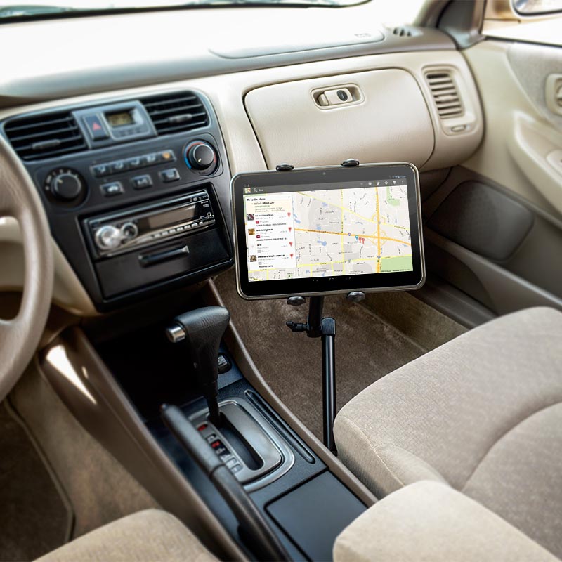 Heavy-Duty Car or Truck Seat Rail Tablet Mount with 22 Arm for iPad Air,  Samsung Galaxy