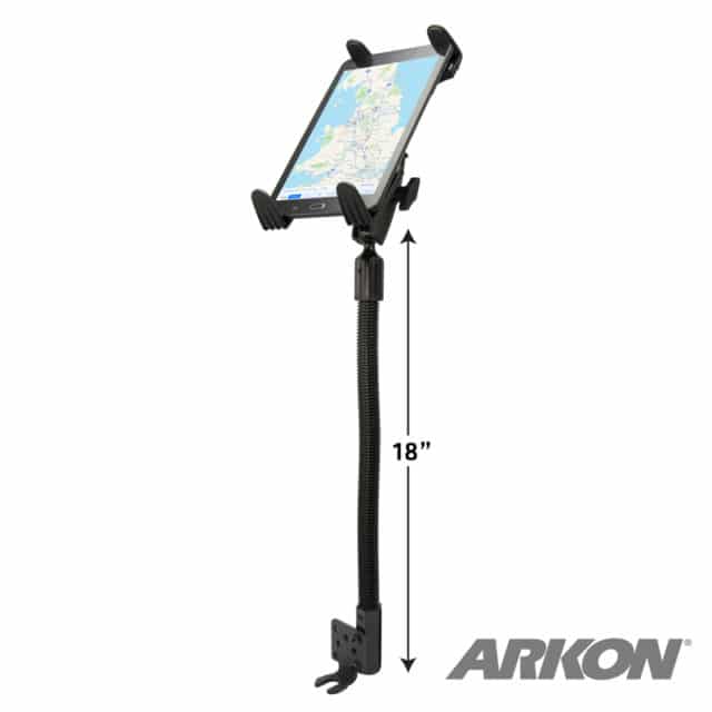 Robust HeavyDuty Car or Truck Seat Rail or Floor Tablet Mount