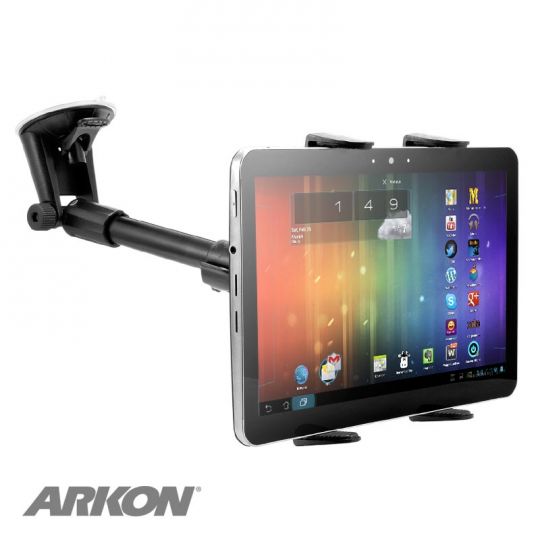 Car or Truck Seat Rail or Floor Slim-Grip® Tablet Mount with 22 Arm —  Arkon Mounts