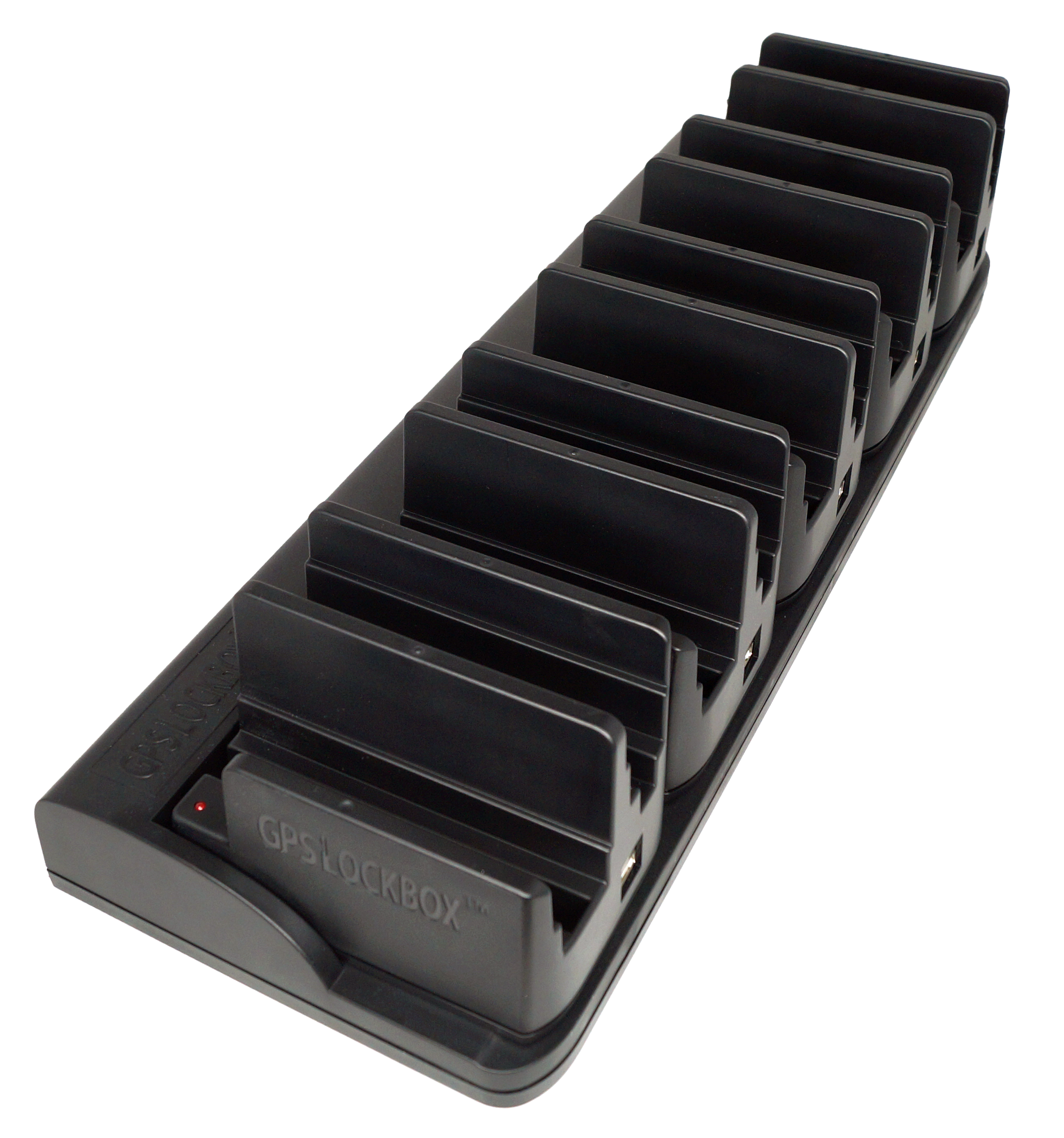 GPSLockbox is proud to introduce our new 10-Bay Universal Device Charging Dock